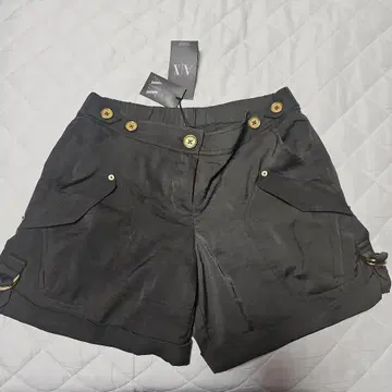 새상품 아르마니 익스체인지 새틴 원단 숏팬츠 카키 ARMANI