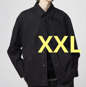 UNIQLO U 오버 사이즈 컬러 데님 자켓 XXL 블랙 3