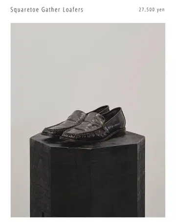 [ 새상품 ] 공식 구매 Squaretoe Gather Loafers