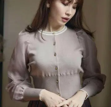 [ Her lip to ] Organdy Fairy Knit Top