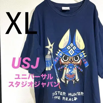 유니버셜 몬스터 헌터 T셔츠 네이비 XL