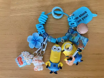 귀여운 미니언 찰랑찰랑 키링 블루 이스트