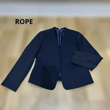 ROPE 노카라 자켓 네이비