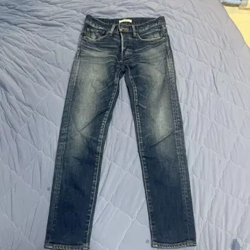 MOUSSY 스트레이트 데님 다크 블루 size25