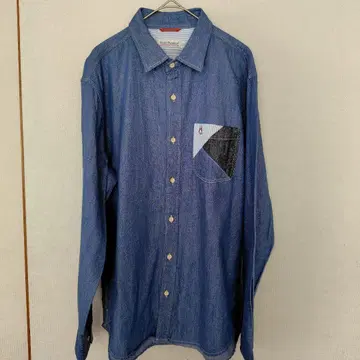 새상품급 Hush Puppies 긴팔 데님 셔츠 L