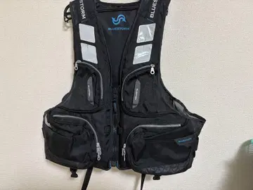 BLUESTORM 블랙 구명 조끼 M 사이즈