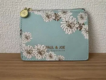 PAUL & JOE 꽃무늬 패스케이스 스카이블루