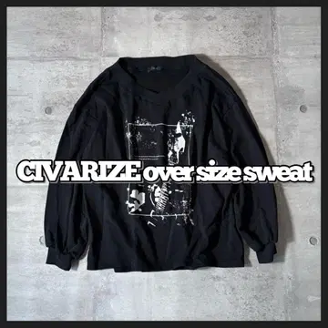 CIVARIZE 오버 사이즈 스웨트 풀오버 y2k