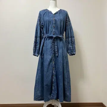 TITICACA 티티카카 면 100% 가을 롱 원피스 성인