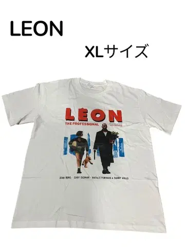 레온 LEON 무비T셔츠 서양화 프랑스 영화 XL 사이즈 화이트