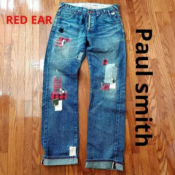 Paul smith 폴스미스 RED EAR 적귀 데님 패치워크 청바지
