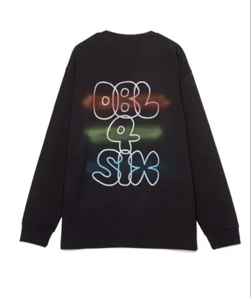 LHP 콜라보 SPRAY 롱 T BLACK