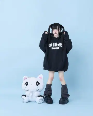 Hauls 미우미오 x 하우루즈 콜라보 초 BIG 후드티
