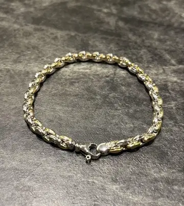 SILVER925 GOLD MIX DESIGN BRACELET