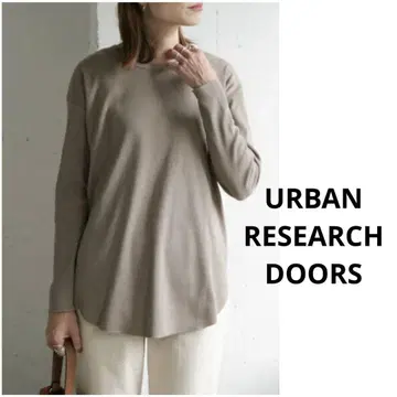 URBAN RESEARCH DOORS 골지 루즈핏 긴팔 티셔츠