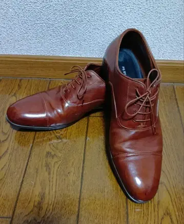 PS 폴 스미스 브라운 가죽 드레스 슈즈