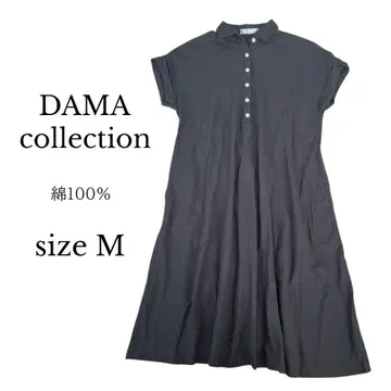 DAMA collection 반팔 셔츠 원피스 차콜 그레이