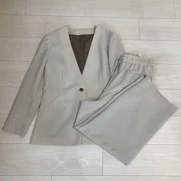 AOKI 여성용 Oggi 콜라보 노칼라 자켓 수트 새상품