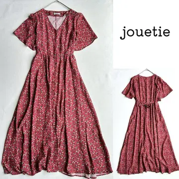 jouetie 조에티 롱 원피스 꽃무늬 M 사이즈 반팔 V넥