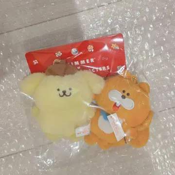 새상품 산리오 x SWIMMER 마스코트 홀더 세트 폼폼푸딩