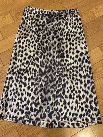 VERONIQUE BRANQUINHO 레오파드 무늬 타이트 스커트