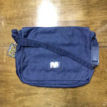 미사용 W&LT JEANS 숄더백 네이비 데님