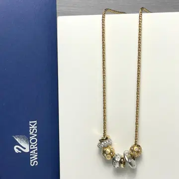 SWAROVSKI 스와로브스키 목걸이 실버 & 골드 구체 모티브