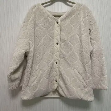 플리스 퀼팅 자켓 L