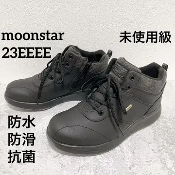 미사용급 문스타 MoonStar 방수 스니커즈 사이드 지퍼 블랙
