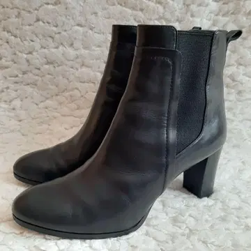 매킨토시 필로소피 사이드 고어 부츠 가죽 블랙 힐 7.5