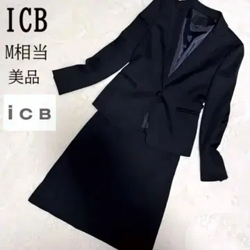 icb 스커트 셋업 수트 무지 블랙 M 테일러드