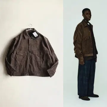 DAIWA TECH TRUCKER JACKET CORDUROY 브라운