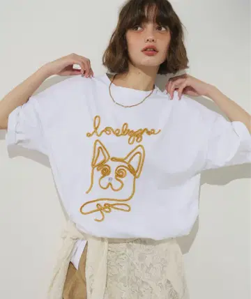 유니티지 Unitage 코드 자수 원냥 TEE