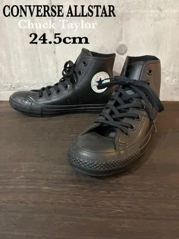 컨버스 올스타 가죽 하이컷 여성용 24.5cm