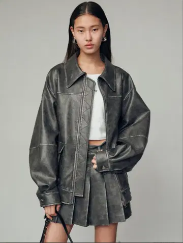 EMODA 빈티지 라이크 오버 블루종 (그레이)