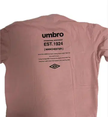 umbro T셔츠 핑크 M 사이즈