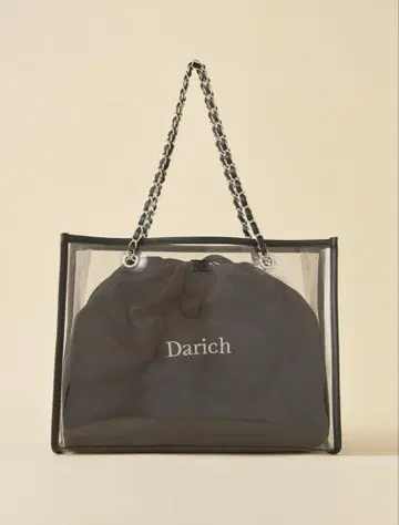 [ Darich ] DD 로고 클리어 보스턴 백