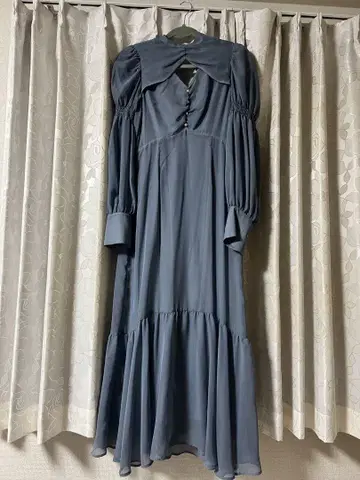 엘레강트 그레이 맥시 드레스