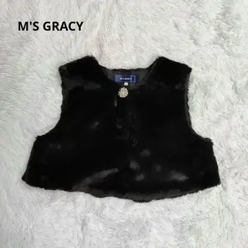 M'S GRACY 퍼 베스트 비쥬 버튼 40 에코퍼