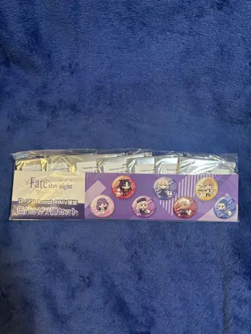 fate stay night 로손 콜라보 캔뱃지 세트