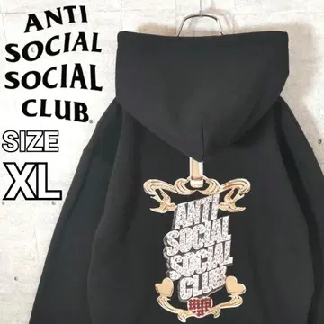[ ANTI SOCIAL SOCIAL CLUB ] 백 프린트 후드티 XL