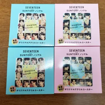 SEVENTEEN 산토리 논알콜 오리지널 아크릴 코스터 4개