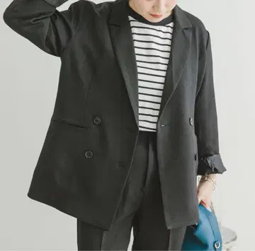 새상품급 아이템즈 어반 리서치 더블 자켓 블랙