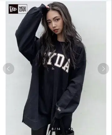 GYDA x NEW ERA BigLogo 크루 넥 풀오버