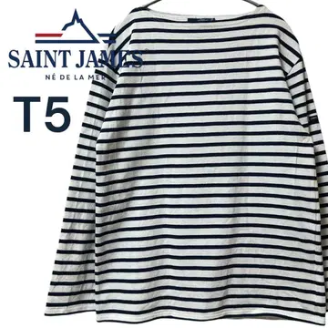 새상품급 SAINT JAMES 세인트 제임스 웨쌍 T5 바스크 셔츠