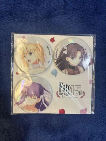 fate stay night 15th 캔뱃지 세트