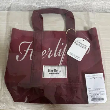 herlipto mini tote 루미네2 rose 토트백 보르도