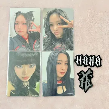 [ HANA 트레이딩 카드 데뷔 직전 이벤트 4종 스티커 2종 세트 ]