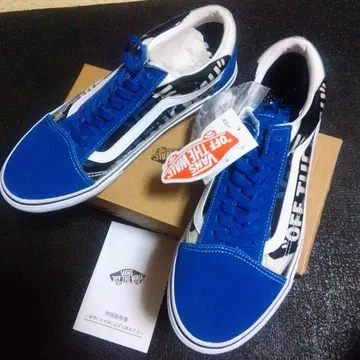VANS OFF THE WALL 스니커즈 블루/블랙