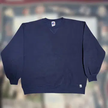 90s Russell Athletic 무지 맨투맨 앞V usa XL